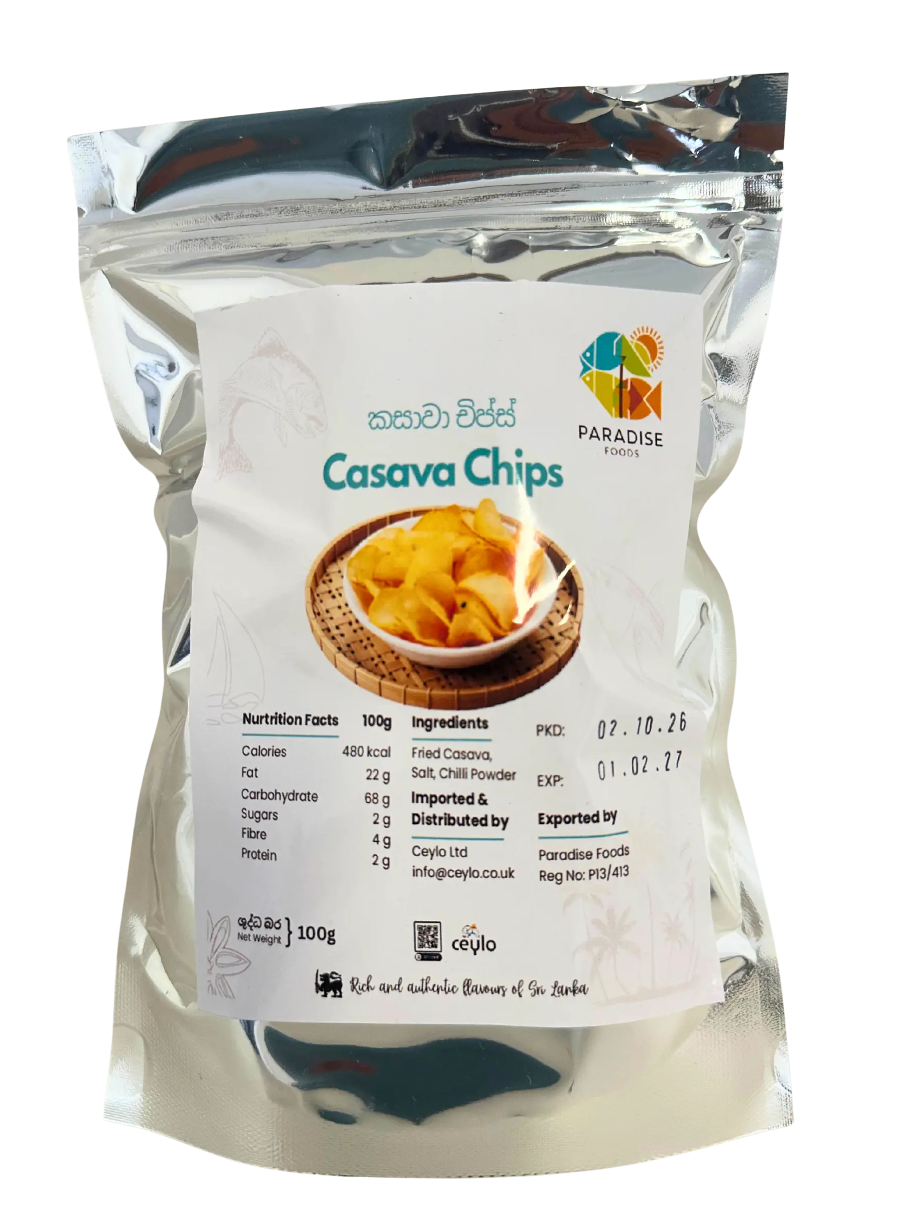 Cassava Chips 100g